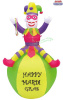 7 Foot Jester on a Ball Mardi Gras Inflatable.